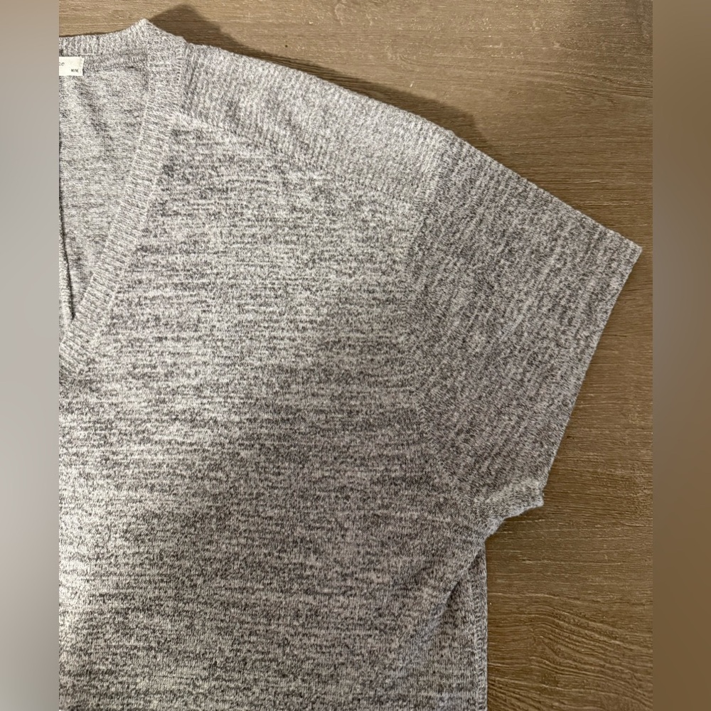 Rag & Bone Avyrl women’s heathered gray short sleeve top v-neck size medium - Picture 7 of 11